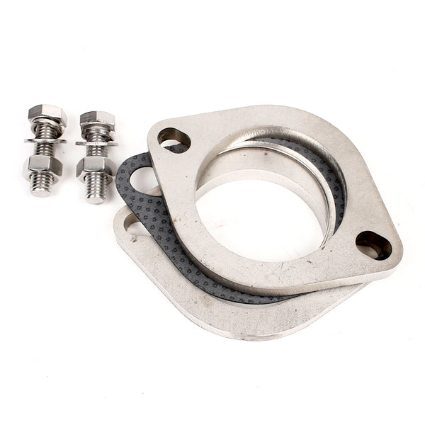 2.5" ID Exhaust Flange Kit 2-Bolt SS201 Stainless Steel