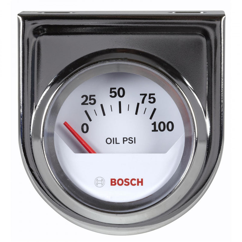 Bosch Performance Style Line Oil Pressure Gauge 0-100 Psi 2 1/16 Inch