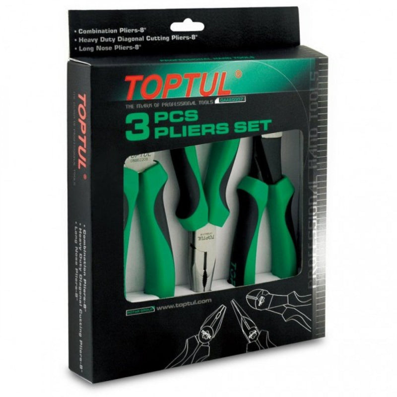 Plier Set 3pce 200mm Toptul GAAE0307