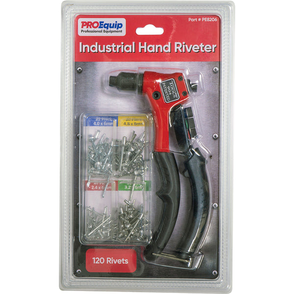 Proequip Industrial Hand Riveter W/ 120 Rivets