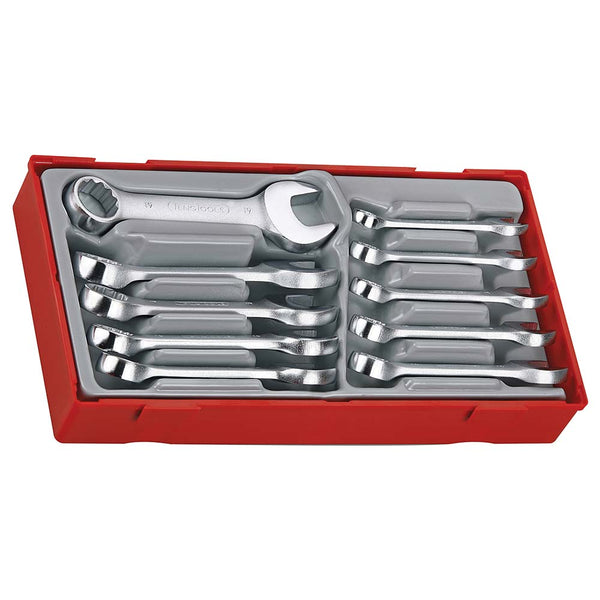 Teng Tools 10Pc Roe Combination Stubby Spanner Set 10-19mm