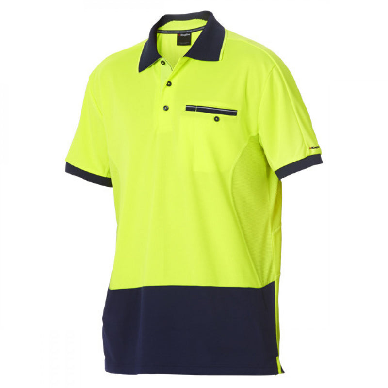 King Gee Workcool 2 Hi-Vis Polo Short Sleeve