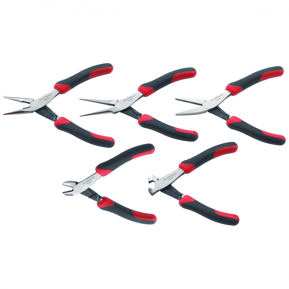 GEARWRENCH 5 Pc. Mixed Mini Dual Material Plier Set