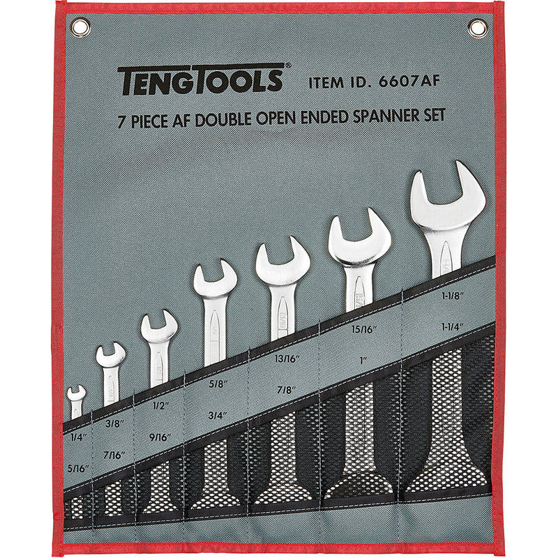 Teng 7Pc Double Off-Set Ring Spanner Set 1/4-1-1/4