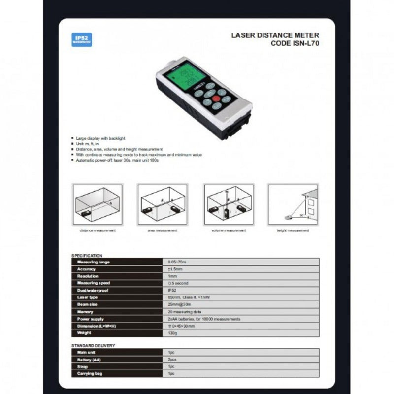 Insize Laser Distance Meter