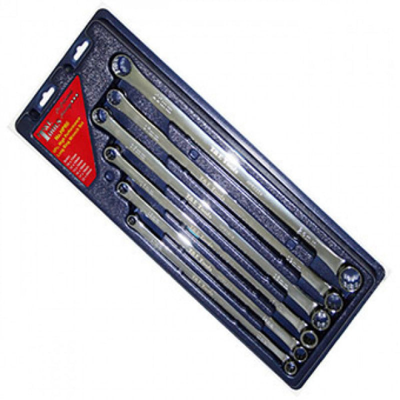T&E Tools 6Pc (10-24mm) Dbl. Ring Wrench Set