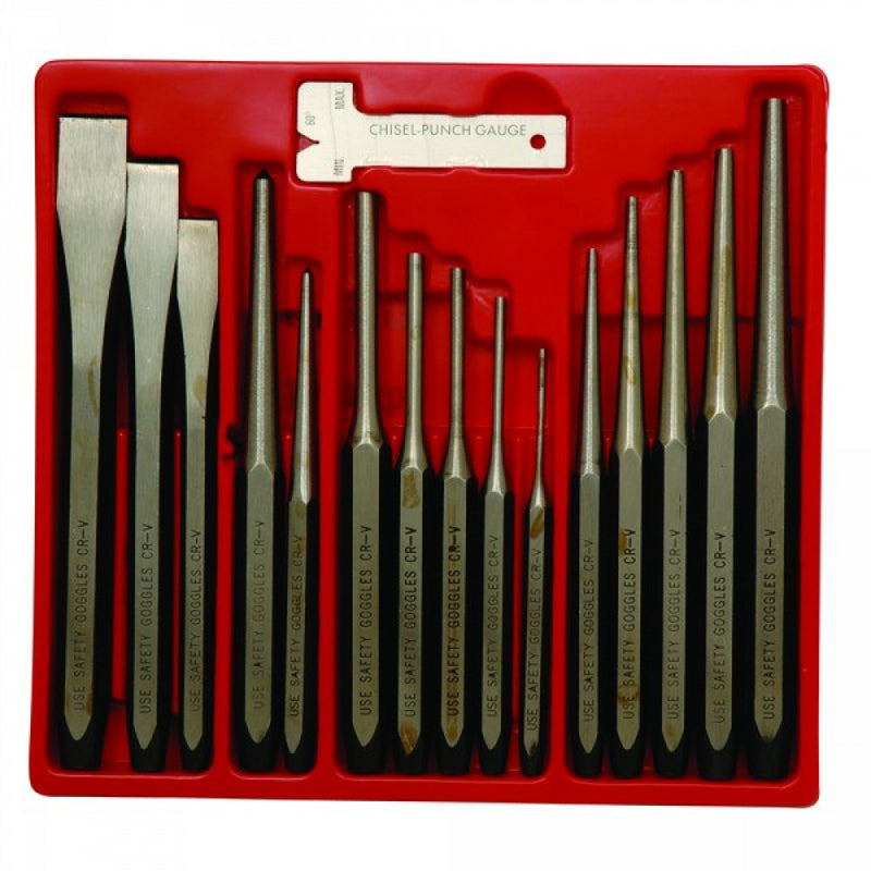 Powerbuilt 16Pc Punch Chisel Set