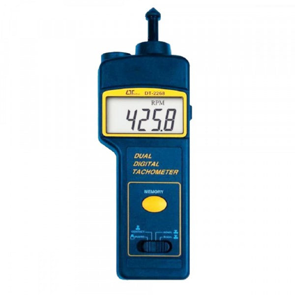 Tachometer Digital LCD-Display Photo & Contact RPM & Surface Speed M/Min Ft/Min