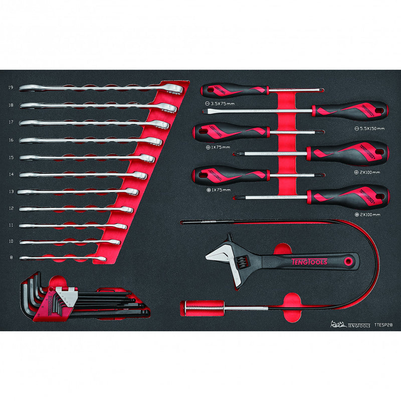 Teng 28Pc Spanner & Screwdriver Set (Eva)