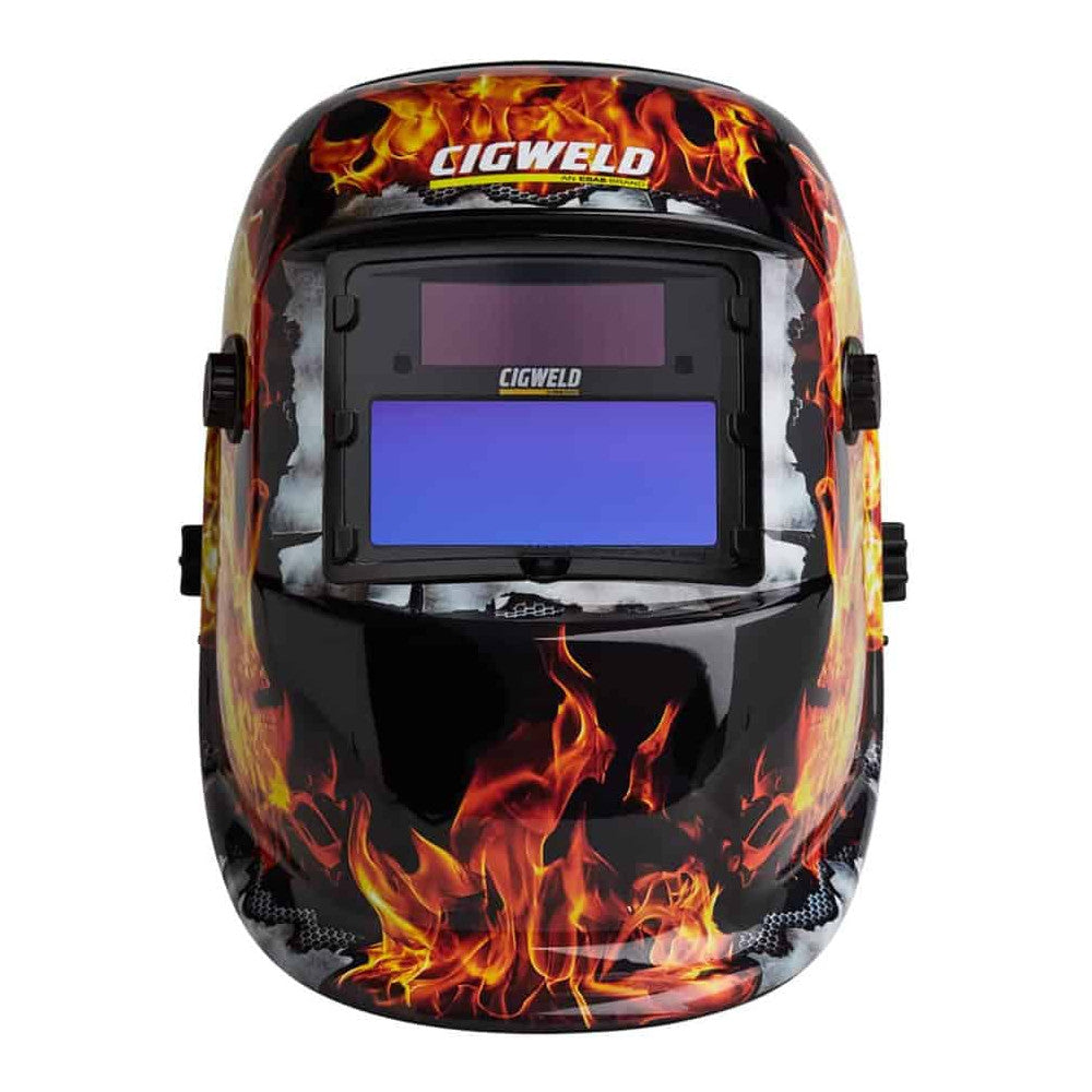 Cigweld WeldSkill Auto-Darkening Helmet, Flame – 454335