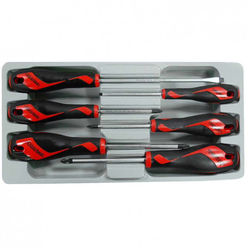 Teng 6Pc Md Fl-Ph Screwdriver Set