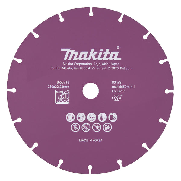 Makita Diamond Circular Saw Wheel 230mm Vac Brazed
