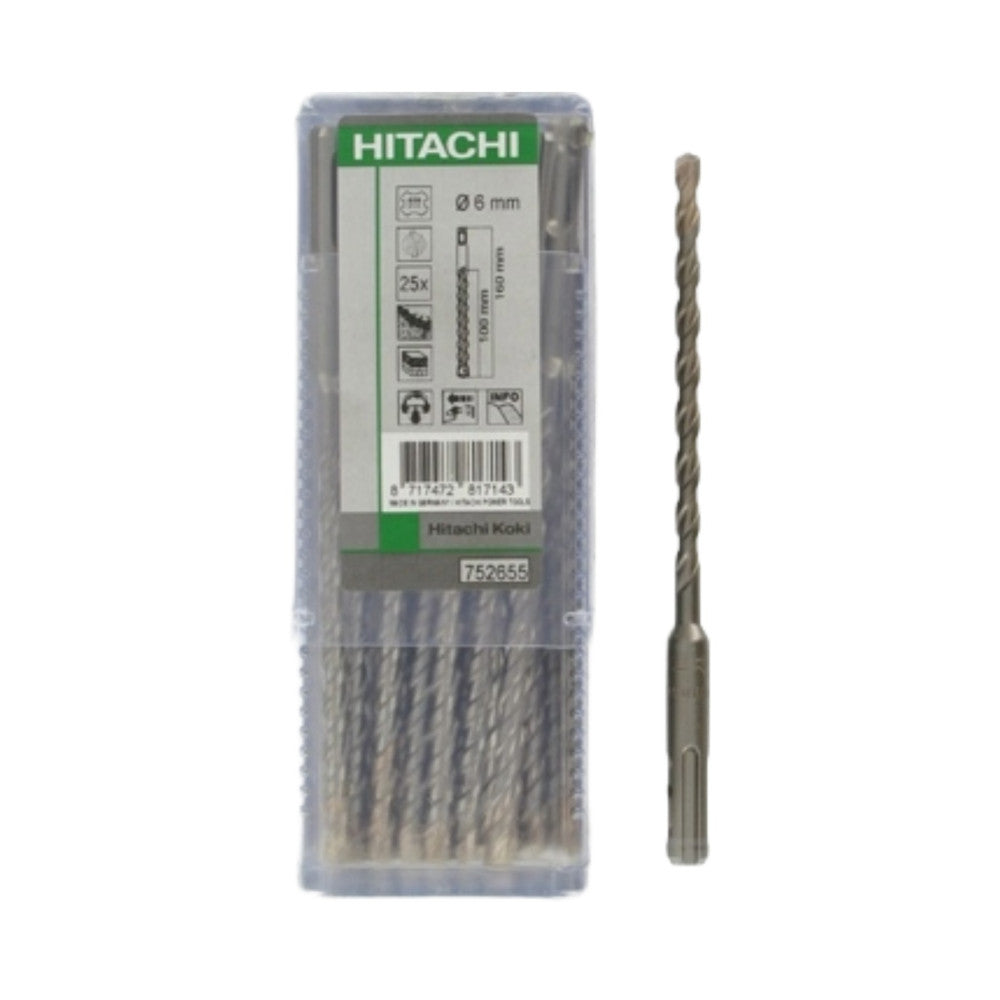HIKOKI 6x160x100mm SDS Plus - 25 Pack