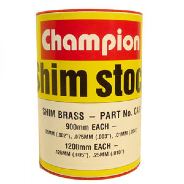 Brass Shim Assortment 60mm Wide Roll (5 Sizes)