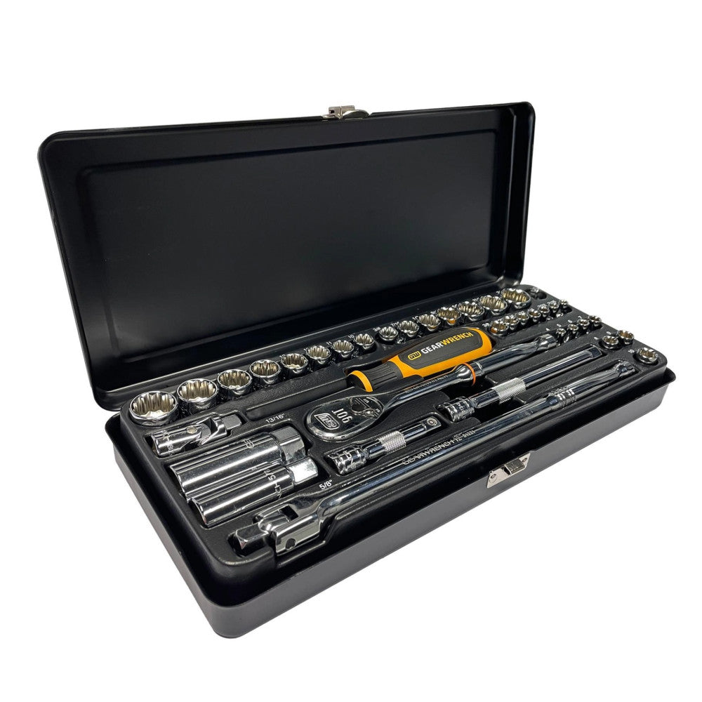 GEARWRENCH 38Pc 1/4 & 3/8 in. Drive Metric/SAE Socket Set