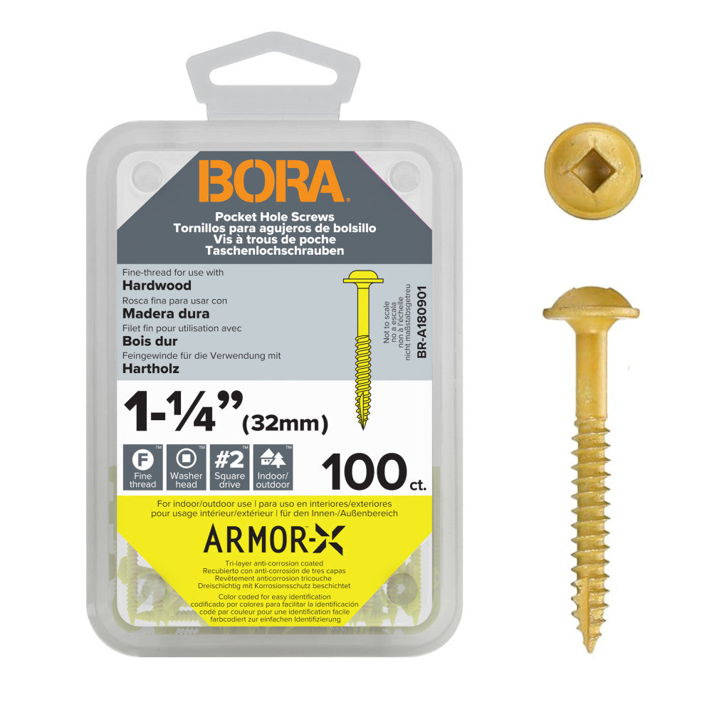 Screws 1-1/4-Inch Fine 100-pcs