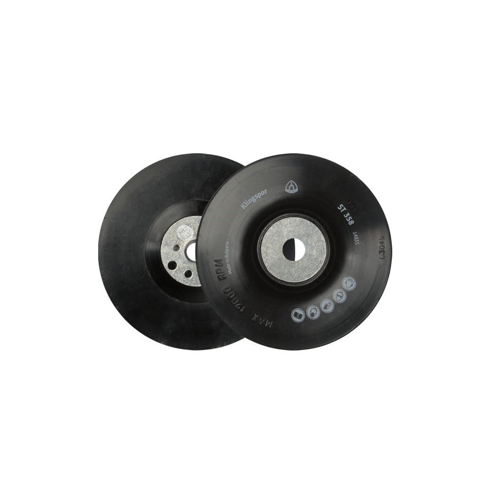 Klingspor Plain Fibre Disc Backing Pad - 180mm, M14