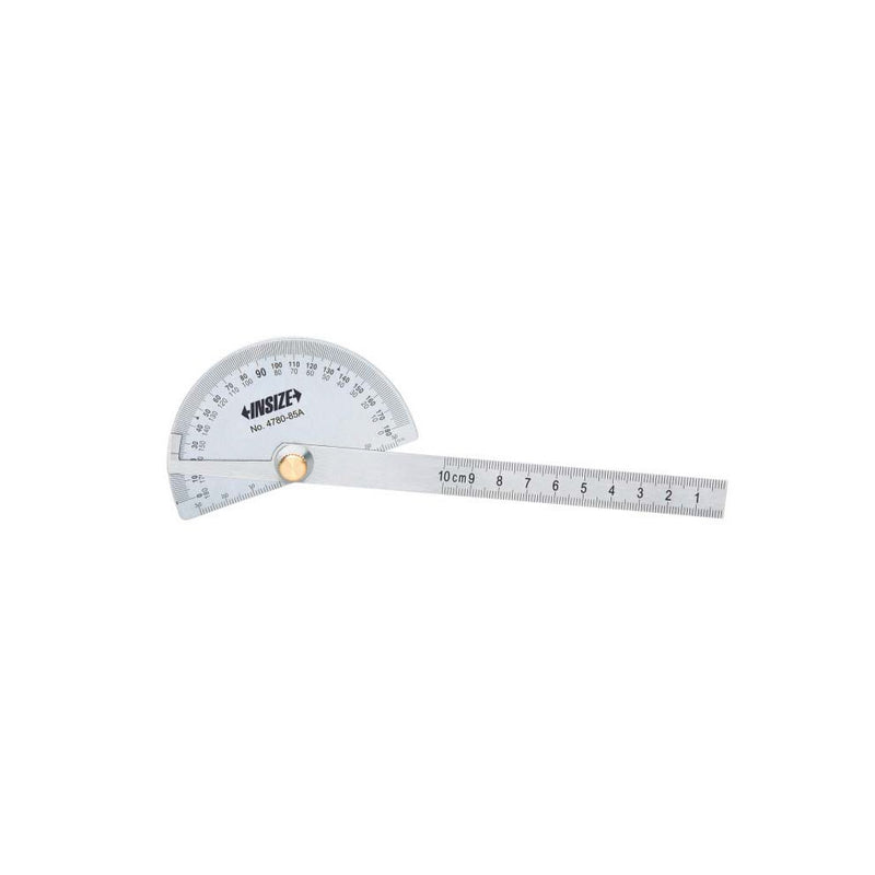 Protractor 0-180deg 85mm Head 150mm Fixed Blade 4780-85A