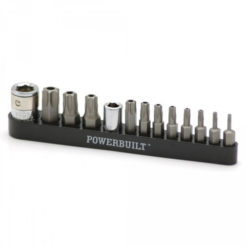 Powerbuilt 13Pc Tamperproof Torx Bit Set