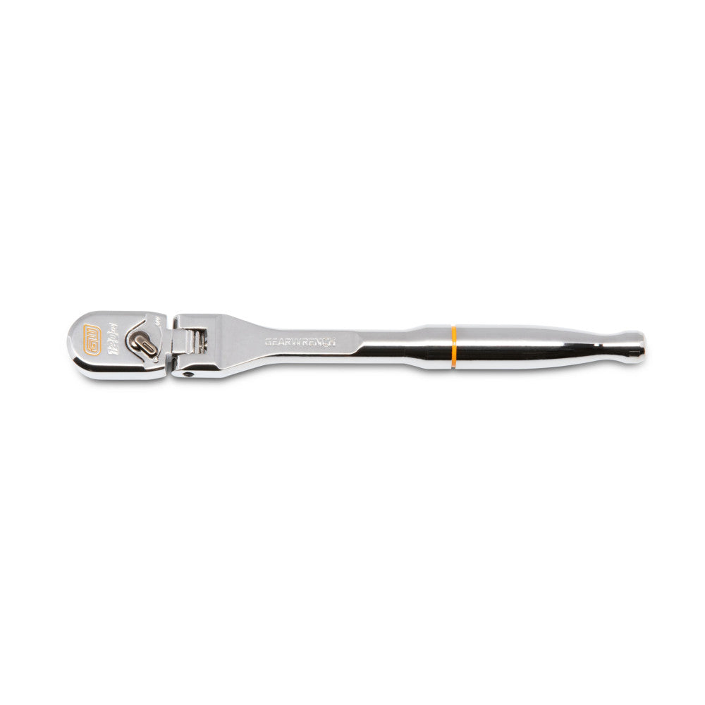 GEARWRENCH 1/4in. Drive 120XP™ Full Polish Chrome Flex Head Teardrop Ratchet