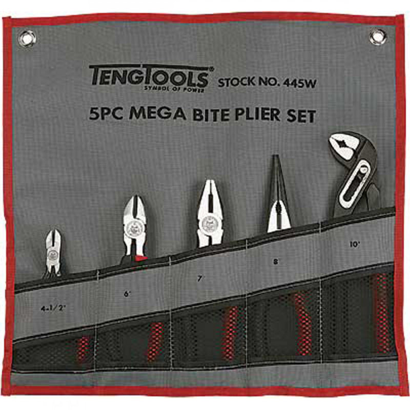 Teng 5Pc Mega Bite Plier Set