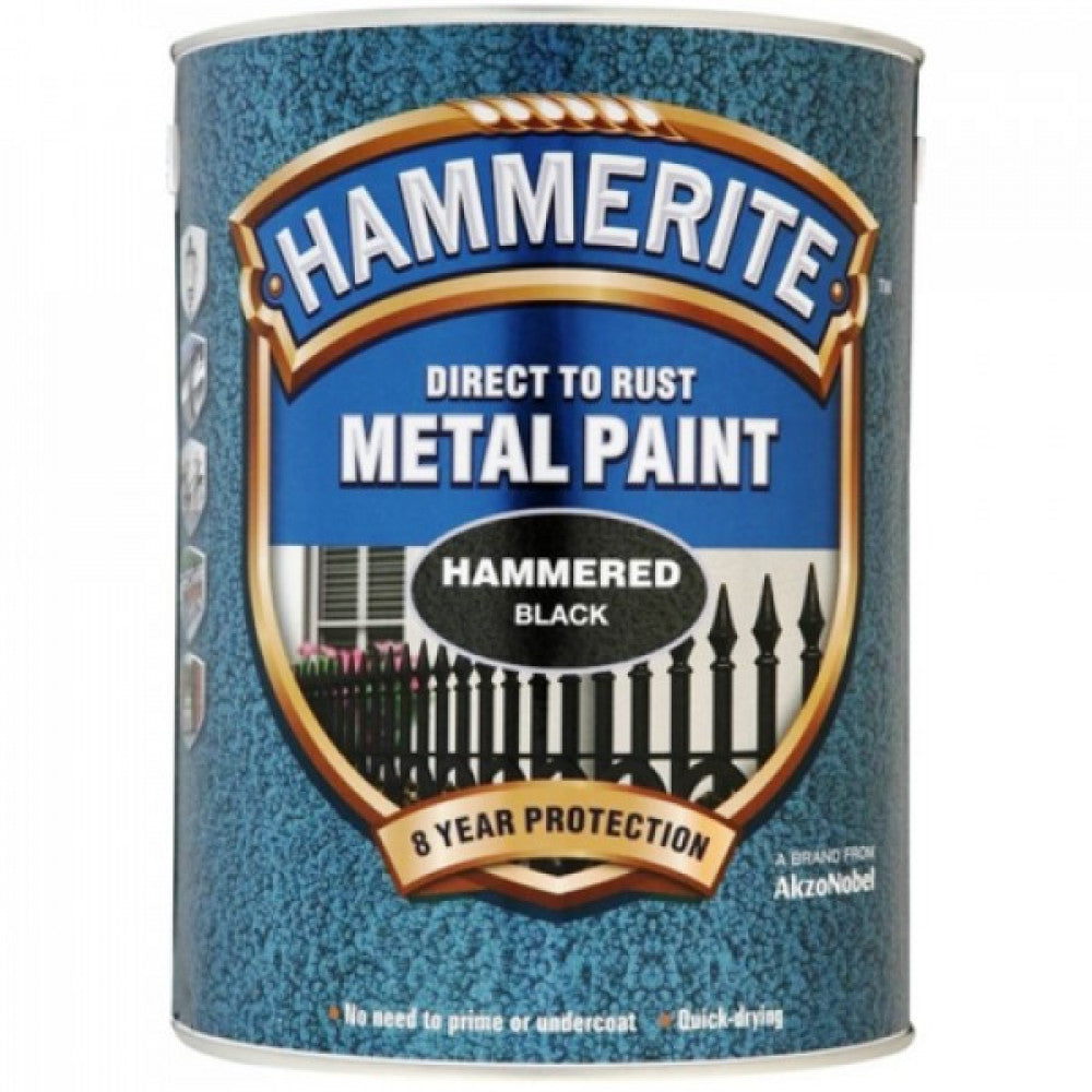 Hammerite Hammered Black 5Litre