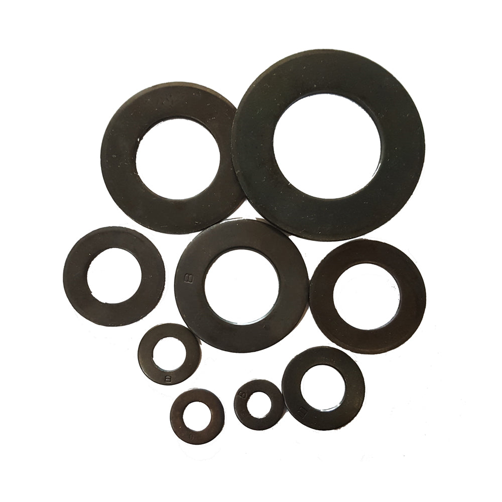 M16 Flat Washer Heavy Duty x 50pc Plain Finish