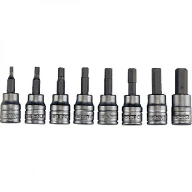 Teng 9Pc 3/8in Dr. Af Hex Bit Skt Set 3/32-3/8in