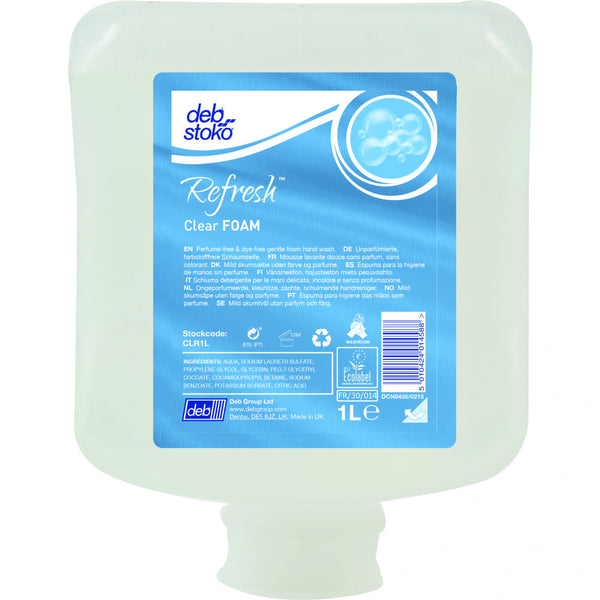 Deb|Stoko Refresh Clear Foam - 1L Cartridge