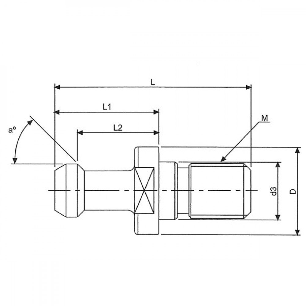 Pull Stud M12 x L43