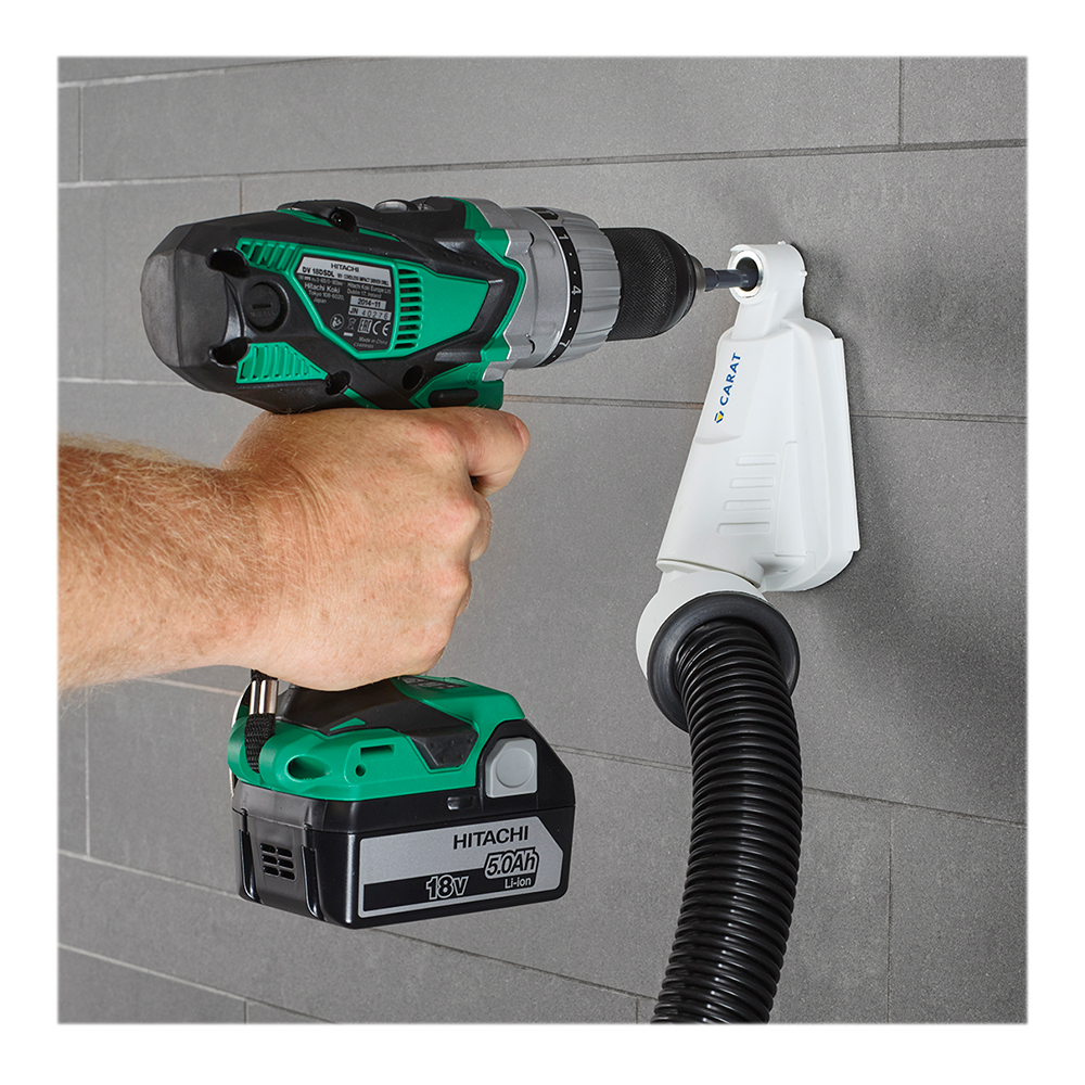 Carat DustProtect Dust Extraction Shroud - For Drilling Up To 12mm