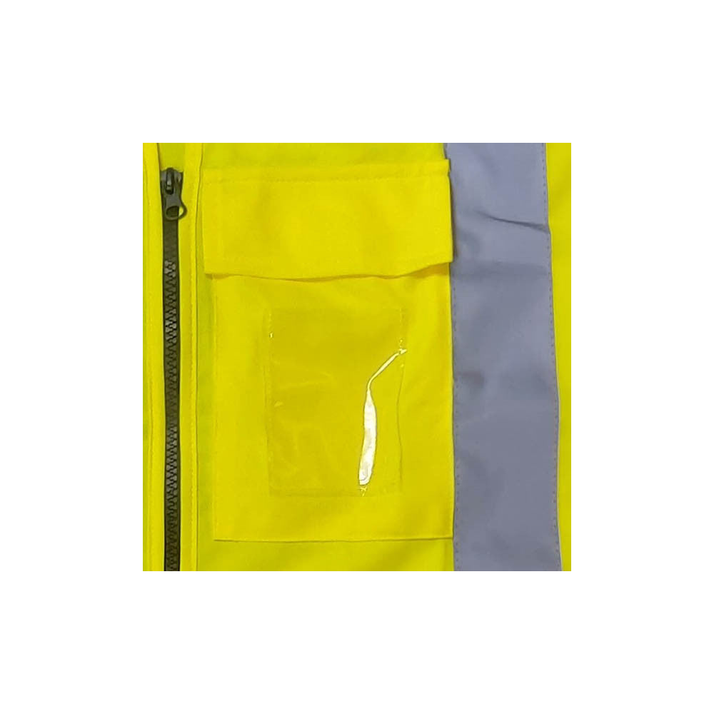 Yellow HiViz Vest Transit 6XL - 5 Pack