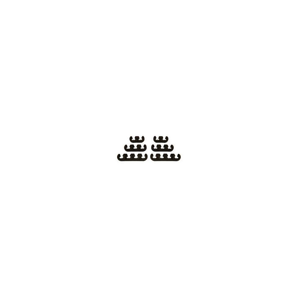 AFTERBURNER Lead Separators Black 7-9mm - 6 Pack Set #AB7338
