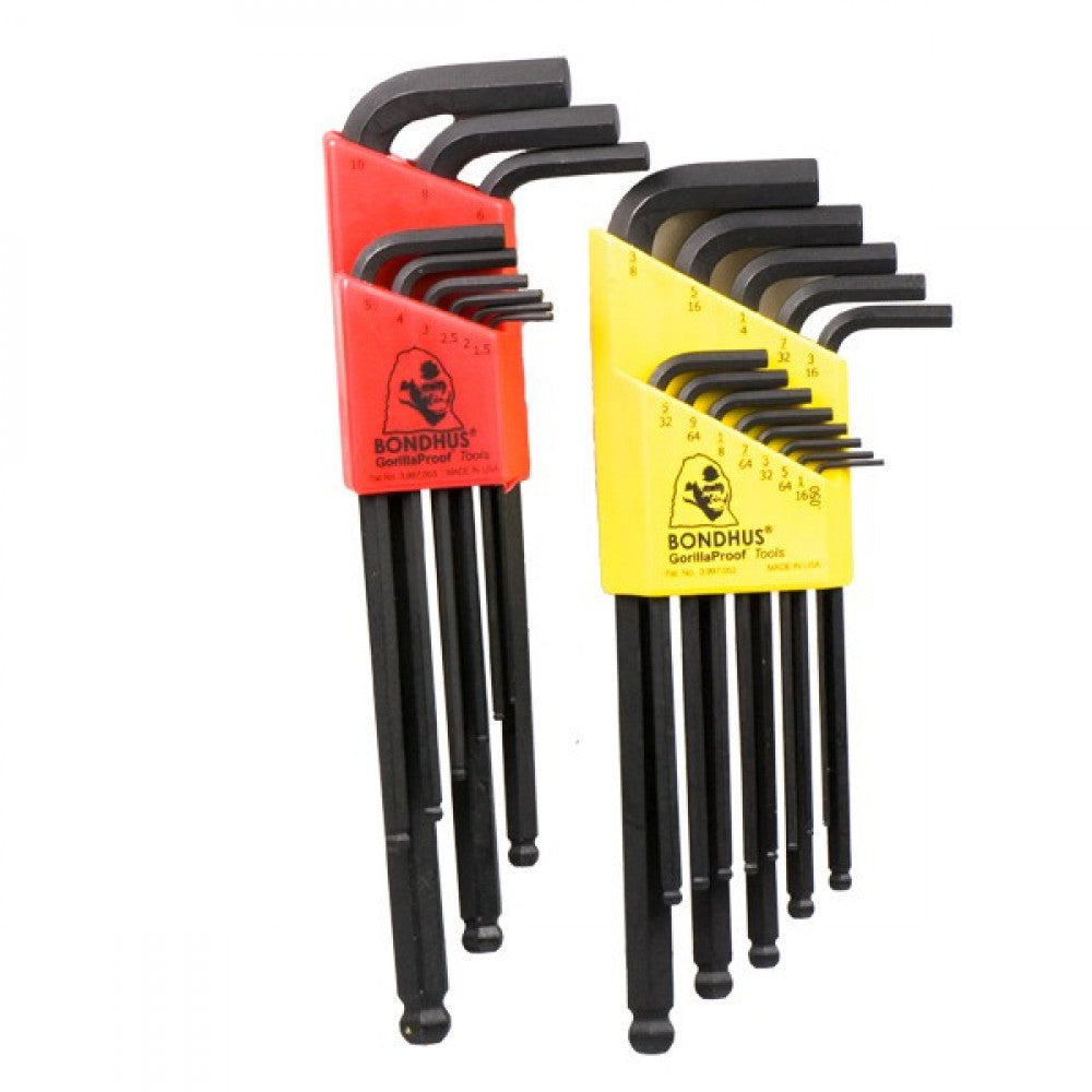 Bondus Metric And Imperial Hex Key Combination Set
