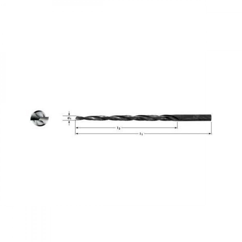 9/64" #2/0 S/S Taper Pin Drill 1:48 Taper