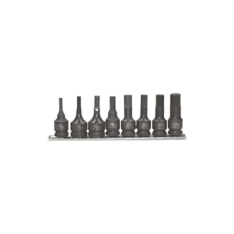 T&E Tools 3/8" Dr. 4-12mm Inhex Socket Set