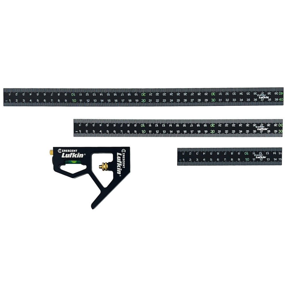 Crescent 3Pc 150mm, 300mm, & 400mm Nite Eye Combination Square