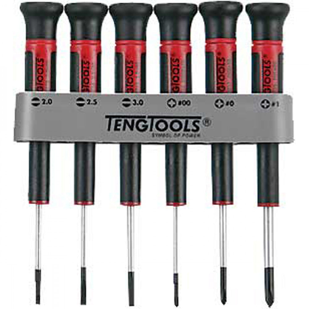 Teng 6Pc Md Mini Screwdriver Set With Holder