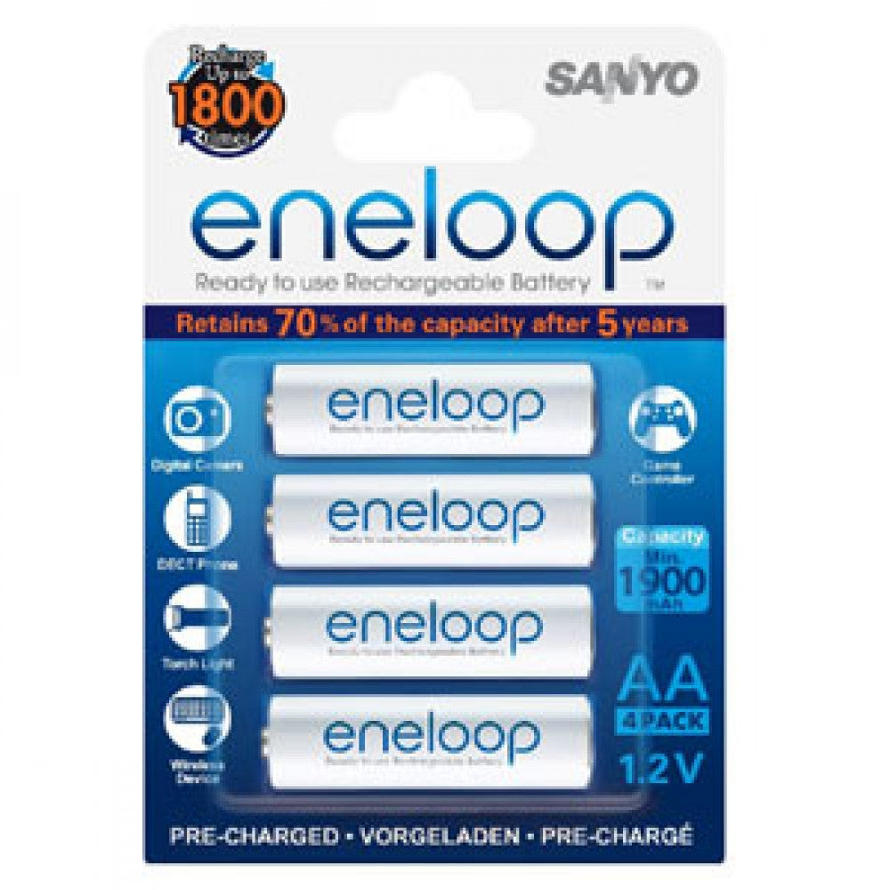 Eneloop 1900Mah 1.2V Rechargable Aa Battery (4Pk)