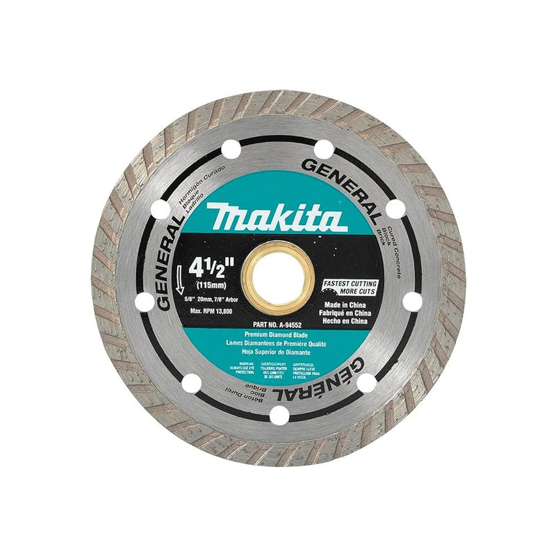 Makita Diamond Circular Saw Blade 115mm Turbo Rim