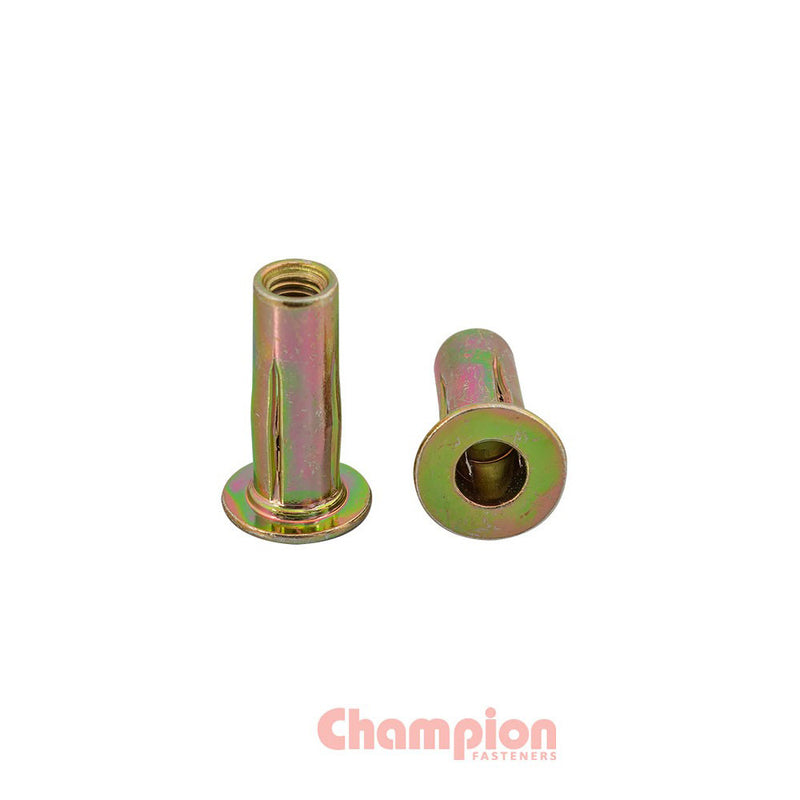 Champion Steel Cross Rivet Nuts - M5