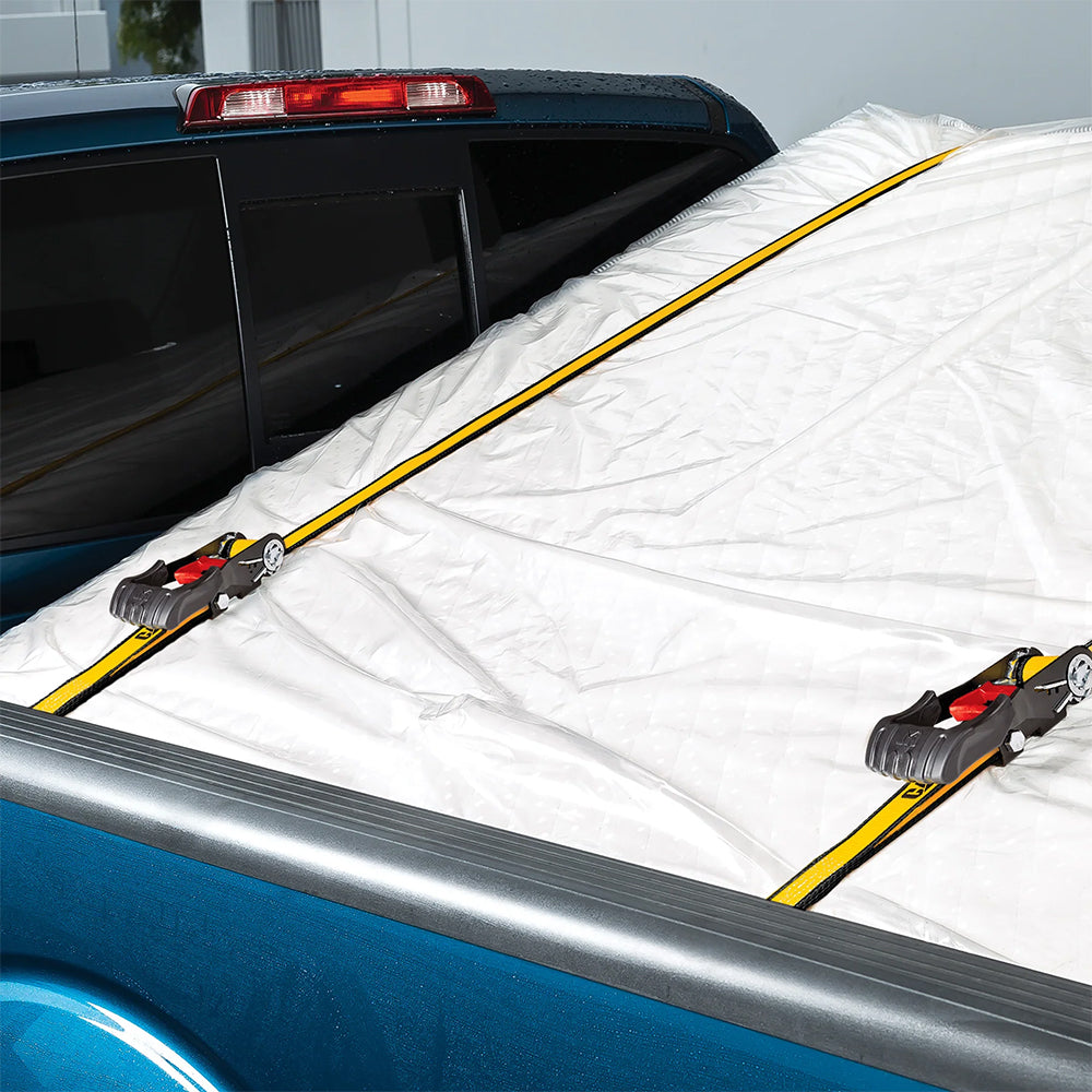 Cat 3.6M x 25mm, 2pc Ratchet Tie-Down Strap - 400KG