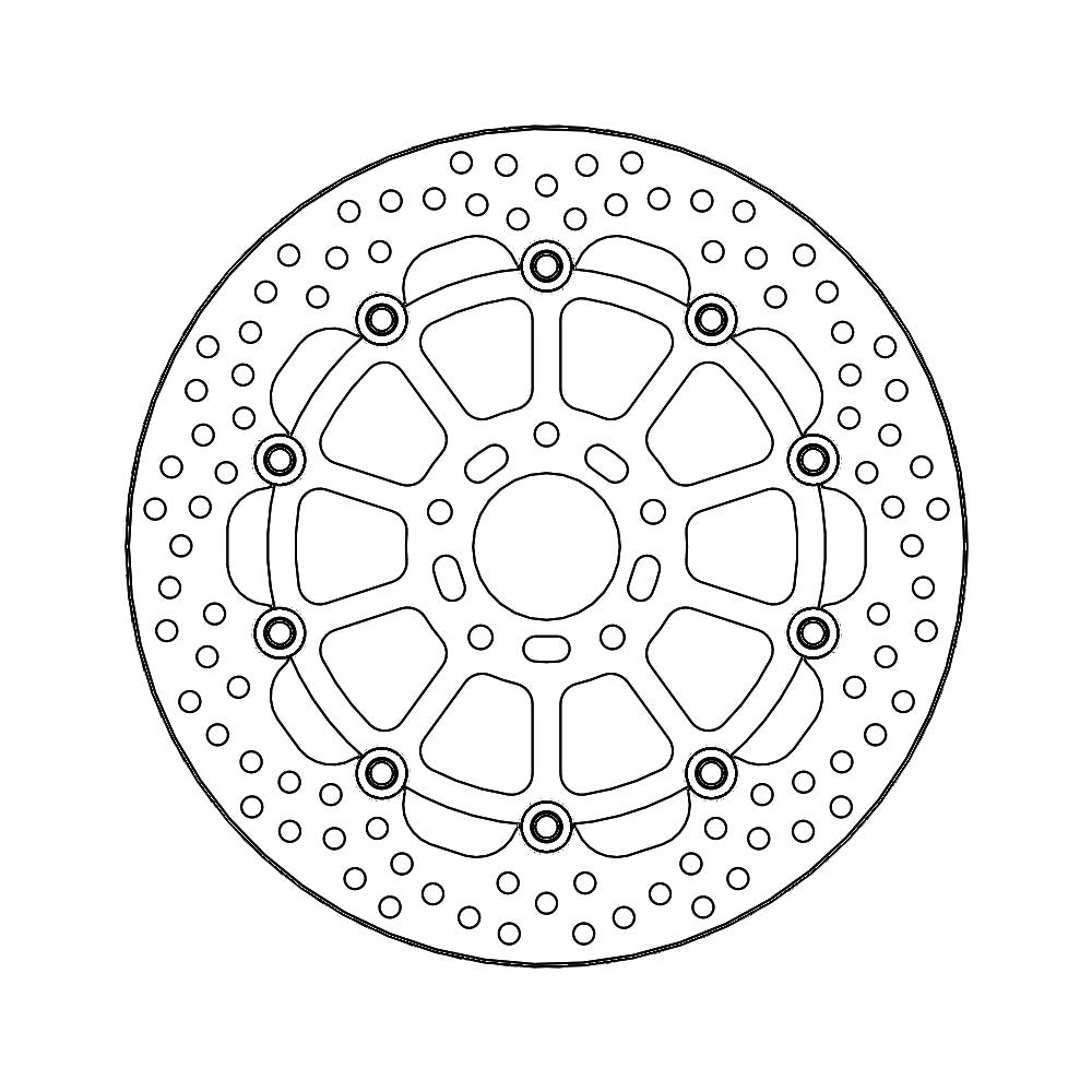 Brake Disc Front Moto Master Halo Floating Alu Inner Carrier KTM 790 Duke 18-20