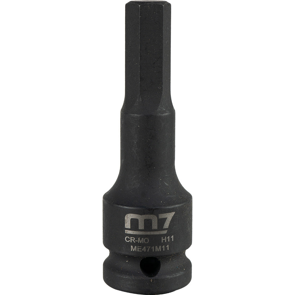 M7 Impact In Hex Socket, 1/2in Drive, 11mm