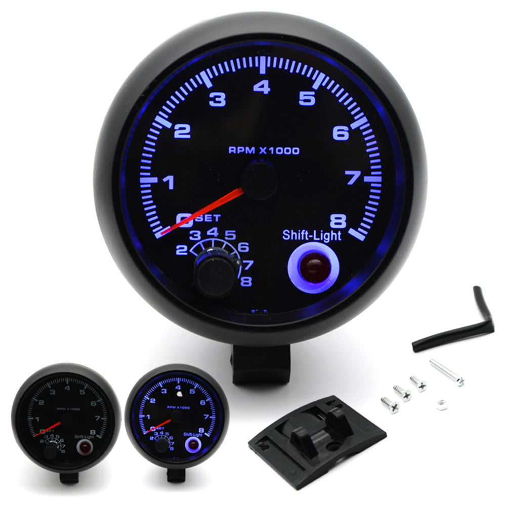 PROTACH Gauge Tach 3-3/4 - Black With Shift Light#PRO001