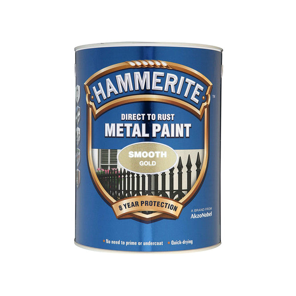 Hammerite Smooth Gold 750ml