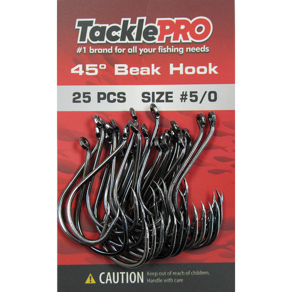 Tacklepro 45Deg. Beak Hook #5/0 - 25Pc