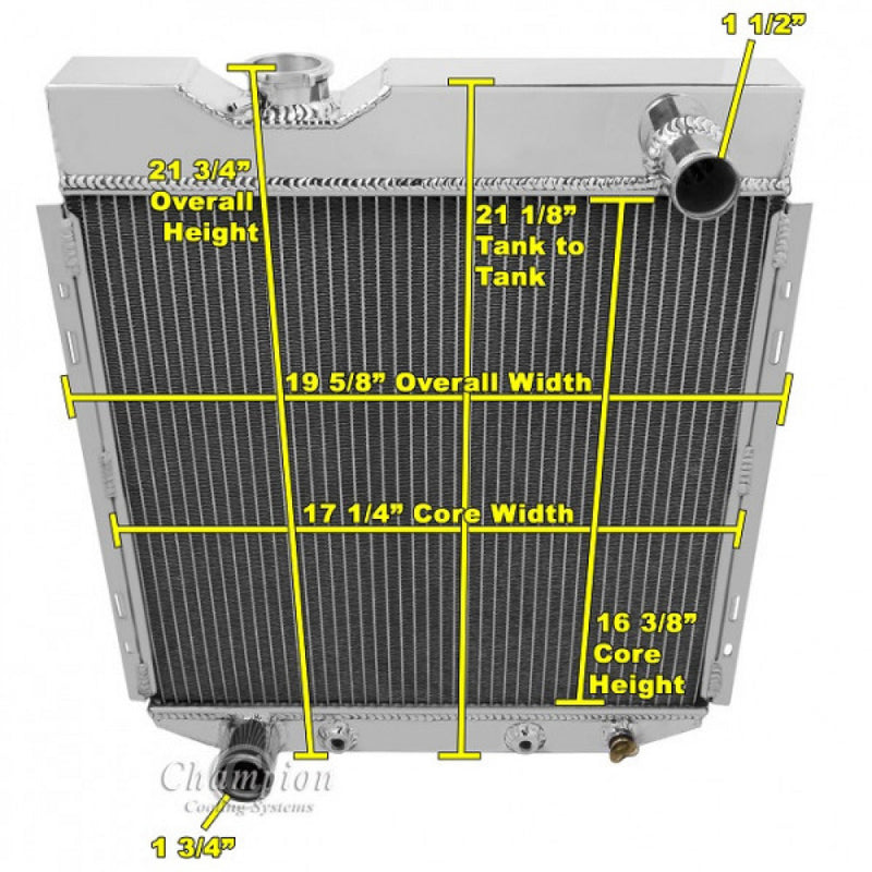 Champion Radiator Mustang 64-66 (crate)