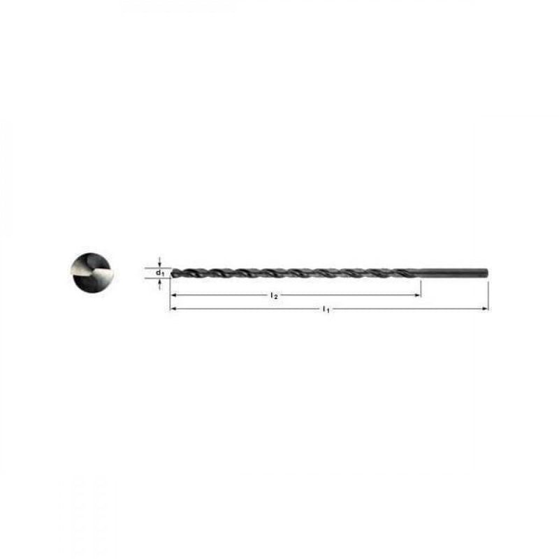 8.5x200mm F/L 250mm OAL S/S HSS Extra Length Drill 0.3346"