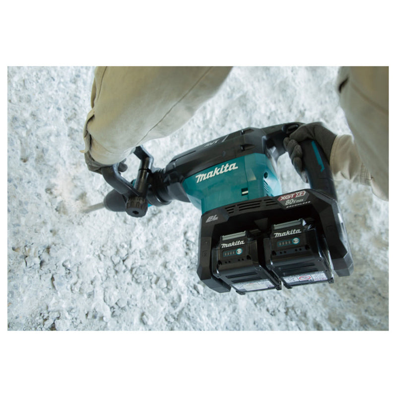 MAKITA 80Vmax (40Vx2) XGT Brushless AWS* Demolition Hammer - SDS-Max - KIT